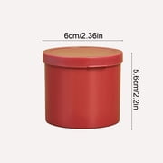 Round Plastic Storage Box with Lid - Clear Airtight Cosmetic Organizer Container for Cotton Swabs, Pads, Toothpicks, Office Supplies - 2.36 in Small Stackable Bin - 2 Pack