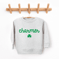thumbnail image 2 of Bump and Beyond Designs Charmer St. Patrick's Day Sweatshirt for Boys and Girls and Girls (Heather Grey 4T), 2 of 5