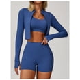 thumbnail image 4 of Chaqueta de Yoga for mujer, chaqueta de Yoga deportiva for correr al aire libre con cremallera, chaqueta de manga larga, ropa de Yoga de secado rápido for niñas, 4 of 7