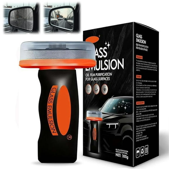 Qifor Glass Cleaner, Q4 Glass Guard, Automotive Oil Film Cleaning Brush for Car Windows, Glass Cleaning Board, Glass Emulsion Coating, Crystal Clear View