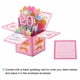 thumbnail image 3 of Tarjeta de cumpleaños 20 de Uxcell, tarjeta de cumpleaños emergente con tarjeta de saludo y sobre para mujeres, amigas, color rosa, 3 of 6