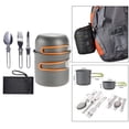 thumbnail image 4 of Juego de Utensilios de cocina kusrkot para acampar 5 piezas Mochilero Senderismo naranja, 4 of 8