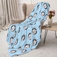 thumbnail image 3 of Rateoe Husky Head Pattern Flannel Throw Blanket, Ultra-soft Blanket for Bed, Couch, Car, Hypoallergenic Anti-pilling blanket-40"x30"(Vertical), 3 of 6