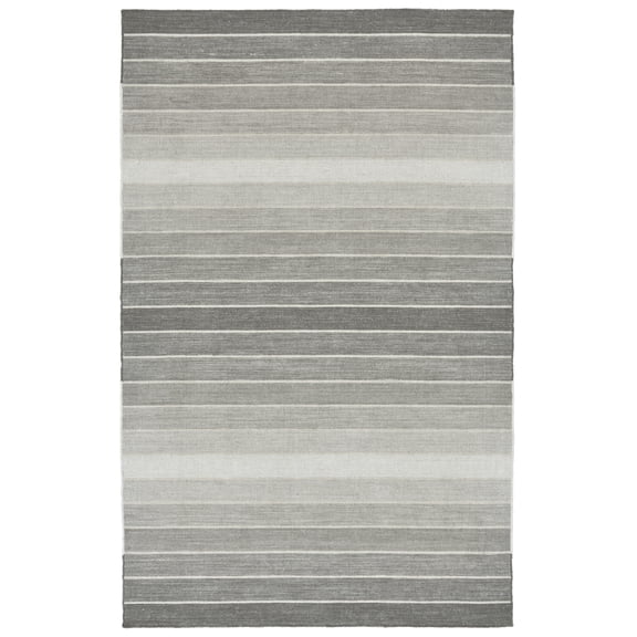 Feizy Santino Transitional Stripes, Gray, 5' x 8' Area Rug Easy Care Stain Resistant Pet & Kid Friendly Casual Design Carpet for Living Dining Bed Room
