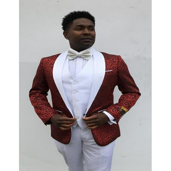 Mens Red Christmas Party Blazer
