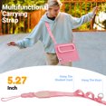 thumbnail image 4 of Case for iPad Air 11 inch (2026 M4/2025 M3/2024 M2), 3-in-1 Silicone Tablet Case with 180° Adjustable Stand, Shoulder Strap, Pink, 4 of 7