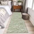 thumbnail image 5 of Abstract Palm Leaves Area&nbsp;Rug 2x6ft Green Tropical Plant Modernism Non-Slip&nbsp;Washable Square&nbsp;Rugs Soft Felt Indoor Floor Mat for Bedroom Kitchen Living Room Bathroom, 5 of 9