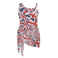 thumbnail image 6 of Whosucclay Union Jack Pattern Girls Swimsuit for Beach Summer, Adjustable Strap Quick Dry Girls Swimwear One Piece, 11-12 Years Old, 6 of 10