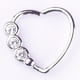 thumbnail image 5 of 1 Uds. De circonitas en forma de corazón, anillo de cobre para nariz, Piercing para el cuerpo electrochapado, joyería, 5 of 5