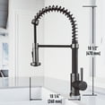 thumbnail image 4 of VIGO Edison Single Handle Pull-Down Sprayer Kitchen Faucet in Graphite Black, 4 of 16