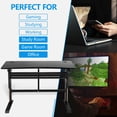 thumbnail image 6 of Gymax Pneumatic Height Adjustable Gaming Desk T Shaped Game Station w/Power Strip Tray, 6 of 10