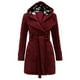 thumbnail image 1 of Puntoco Chaqueta de Mujer Moda Chaqueta de imitación cálida para Mujer Invierno a Cuadros Manga Larga Vendaje Doble Botonadura Abrigos Abrigos Tops Liquidación de Navidad Puntoco Puntoco-3667, 1 of 3