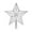 Silver, variant on Christmas Tree Topper, Star Christmas Tree Topper, for Xmas Tree Topper Ornament Indoor Party Bedroom Home Decoration, 8.2" X 7.9"