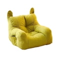 thumbnail image 1 of Bookk Cute Ear Sofa Bed & Bed Mat Bright Yellow Linen Bed For Small & Medium And Cats Soft Washable For Cats Beds &, 1 of 5