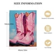 thumbnail image 2 of COMIO  Pink Cowgirl Boots Room Decor, Girly Western Paintings for Apartment, Coastal Cowboy Boot Wall Art Prints for Teen Girls Bedroom, 2 of 5