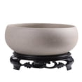 thumbnail image 2 of PLPPYFS Plants Flower Bowl, Water Lily Pot, Chinese Style Ceramic Lotus Planter, Round Ceramic Hydroponic with Plastic Base, Classic Pottery Container for Indoor Plant Storage Decorative Home Office, 2 of 2