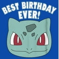 thumbnail image 2 of Boy's Pokemon Bulbasaur Best Birthday Ever Graphic Tee Royal Blue Large, 2 of 5