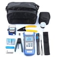 thumbnail image 1 of Kit de herramientas de fibra óptica Dinheiro, medidor de potencia óptica, cortador de fibra, pelacables, juego de herramientas de conexión en frío de fibra óptica con bolsa de almacenamiento, 1 of 5