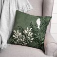 thumbnail image 3 of Creative Products Bird on Branch on Green 18x18 Indoor / Outdoor Pillow, 3 of 3