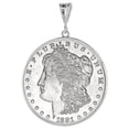 thumbnail image 4 of Sterling Silver Dollar Bezel 38 mm Coins Prong Back Round Edge Mexican Olympic One Dollar Coin NOT Included, 4 of 5