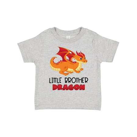 

Inktastic Little Brother Cute Red and Orange Dragon Gift Toddler Boy Girl T-Shirt