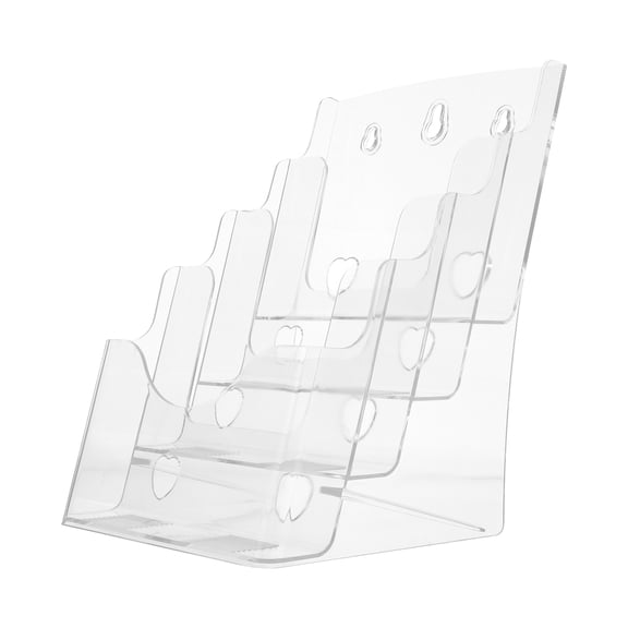 NUOLUX 1pc Multi-tier Acrylic Literature Holder Clear Display Stand File Desktop Holder