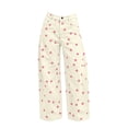 thumbnail image 3 of ClodeEU Women's High Waist Polka Dot Print Denim Pants,Casual Loose Jean Trousers ,Women's Plus M, 3 of 6