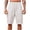 #05 White 【Mix & Match: Stock Up on Everyday Colors】, variant on Men's Casual Linen Cargo Shorts, Trousers, Joggers Elastic Waist Drawstring Relaxed Fit Loose, Quick Dry Breathable Lightweight Multi Pocket, Beach Vacation Gym Workout Hiking