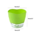 thumbnail image 3 of Hariumiu Garden Automatic Water Absorbing Plastic Flower Pot, Lazy Person Flower Pot, Office, Succulent Flower Pot, Round Shape, 3 of 10