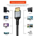 thumbnail image 2 of Certified Hdmi 2.1 Version Cable, Unmatched 10K 8K Video Support, 4K 120Hz Gaming Experience, 48Gbps Bandwidth For Lightning-Fast Connectivity, Gold-Plated Connectors Ensuring, 2 of 4