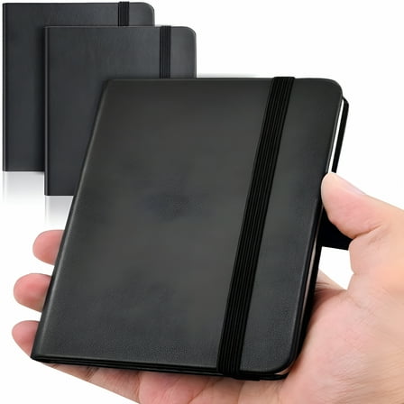 CCOCC Pocket Notebook Mini Journal,Blank Diaries & Journals,Black,3.5in x 5.5in,320 Pages