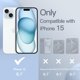 thumbnail image 2 of Funda de silicona para iPhone 15 de 6,1 pulgadas, funda protectora de cuerpo completo con tacto suave y sedoso, cubierta a prueba de golpes (azul), 2 of 4