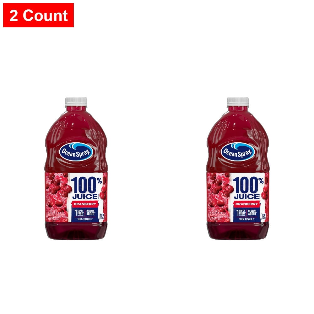 Ocean Spray Cranberry 100% Juice 64 fl oz - 2 count