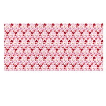 DefiDgd Valentine's Day Plastic Tablecloth,Heart Love Table Cover,Disposable Plastic Rectangle Table Cloth for Dining Room Table Cover Indoor Outdoor Birthday Party Decorations(F)