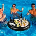 thumbnail image 7 of 2X Inflatable Floating Drink Holder Float Beer Drinking Cooler Bar Tray Large Capacity Drink Float for Pools &, 7 of 7