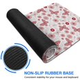 thumbnail image 6 of 35.4x15.7 Inch Gaming Mouse Pad, Non-Slip Stitched Rubber Desk Mat for Desktop & Laptop,Butterfly Floral Red White Pattern, 6 of 6
