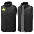 thumbnail image 4 of REORIAFEE Heating Vest Unisex Outdoor Warm with 9 Heating Zones Electric Heated Coat without Power Bank USB Rechargeable Washable Heating Jacket Hunting Waistcoat Black L, 4 of 7