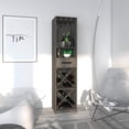 thumbnail image 1 of Cava Malbec Playcon Mueble Bar Organizador de botellas y copas para 24 botellas de vino 12 copas colgadas madera naranja, 1 of 9
