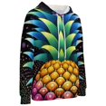 Rainbow Pineapple Women's Tops Novelty Hoodie Long Sleeve Cartoon Anime Sweatshirt for Women