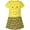 Yellow, variant on Girls Casual Dress Cotton Short Sleeve Swan Embroidered 2 Years