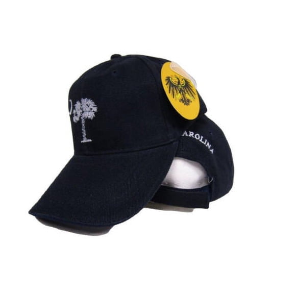 South Carolina SC State Palmetto Dark Blue Embroidered Cap Hat (RUF)