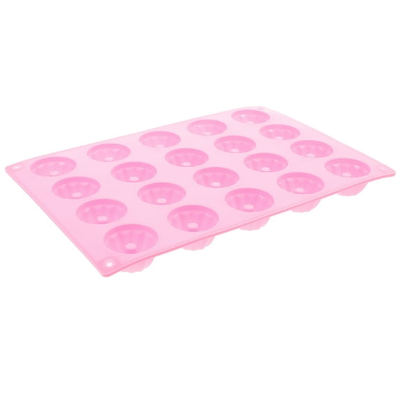 WORGEOUS  Cupcake Boxes Pans Ring-shaped Non Stick Baking Trays Mini Rosy