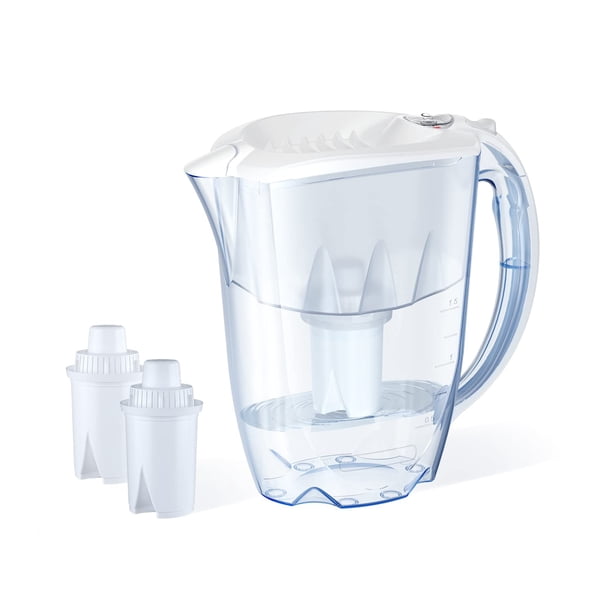 Jarra con filtro de agua AQUAPHOR Ideal para 7 tazas con 3 filtros B15