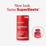 Humann SuperBeets Heart Gummies Advanced with CoQ10 and French Grape Seed Extract, Pomegranate Berry Flavor, 60 Count