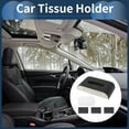 thumbnail image 2 of Unique Bargains Car Tissue Holder with Anti-slip Mat Car Tissue Box Organizer with Number Plate PU 9.25"x5.12"x1.77" Black Beige 1 Pc, 2 of 6