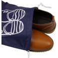 thumbnail image 3 of Paquete de 5 bolsas organizadoras de zapatos de viaje portátiles para botas, tacón alto, cordón, ventana transparente, bolsas de almacenamiento que ahorran espacio, tamaño grande, azul marino, 3 of 5