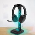 thumbnail image 3 of Earphone Stand Headset Stand 3.5mm USB RGB Over-Ear Headset Desk Support Bracket, 3 of 7