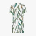 thumbnail image 5 of FcBaudy Robe à Manches Courtes Col en V Hauteur Genou, Robes d'Été pour Femmes, Robes pour Femmes Imprimées Surdimensionnées Décontractées Robe à Manches Courtes Longueur Genou Robe pour Femmes, 5 of 5