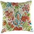 thumbnail image 5 of Jordan Manufacturing 18" x 18" Valeda Breeze Multicolor Floral Square Outdoor Throw Pillow (2 Pack), 5 of 11
