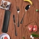 thumbnail image 5 of Juego de cubiertos de acero inoxidable, cuchillo, tenedor y cuchara, 5 of 6